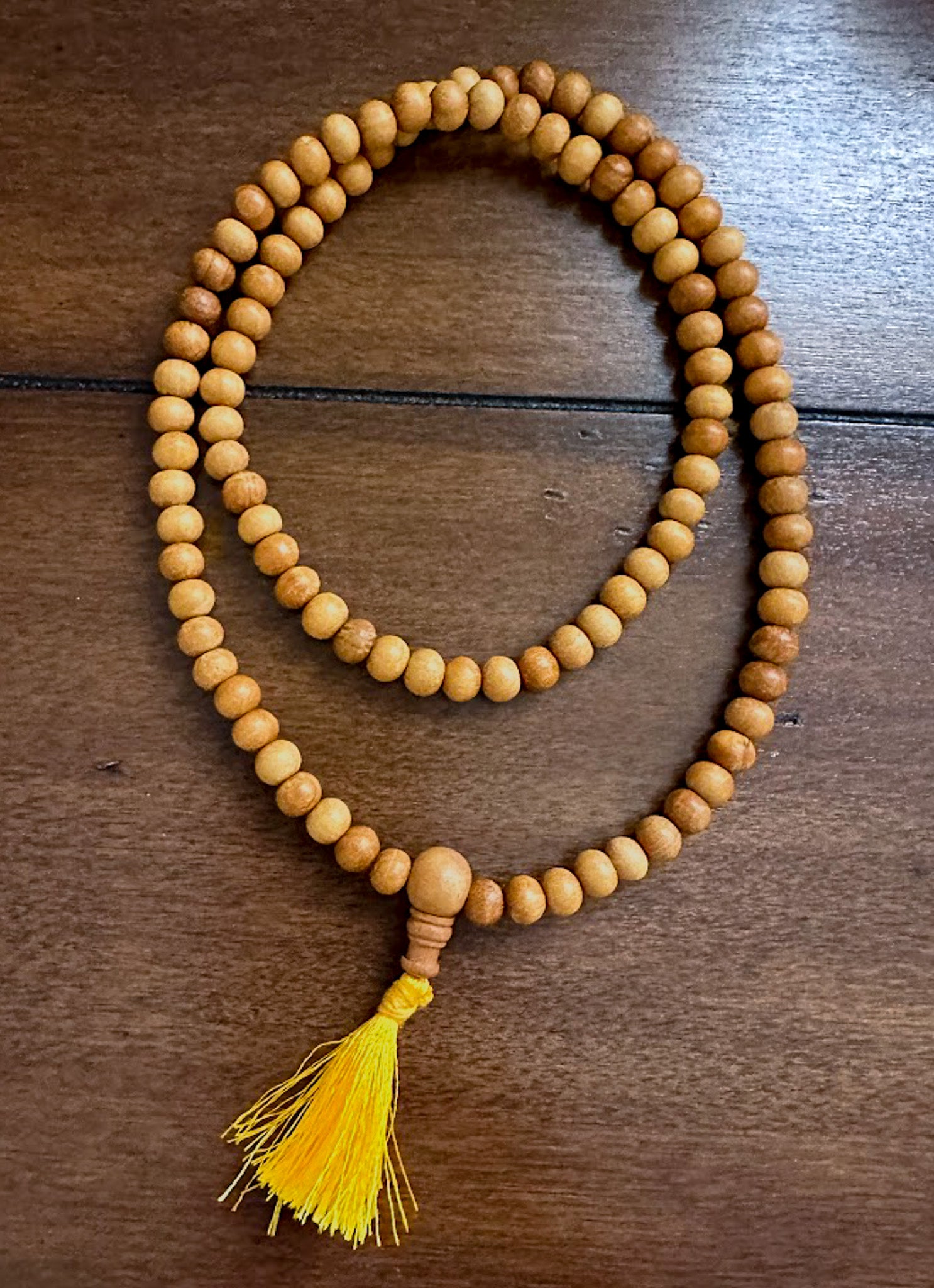 Light Sandalwood Mala Bracelet