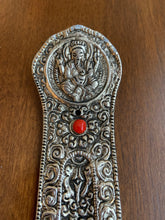 Load image into Gallery viewer, Metal Ganesh Incense Holder &amp; Ash Catcher