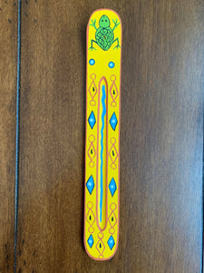 Hand-Painted Wooden Incense Holder & Ash Catcher