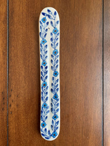 Hand-Painted Ceramic Flower Incense Holder & Ash Catcher