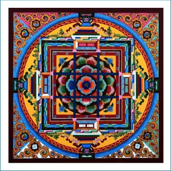 Complete Mandala of the Bon Medicine Buddha Card
